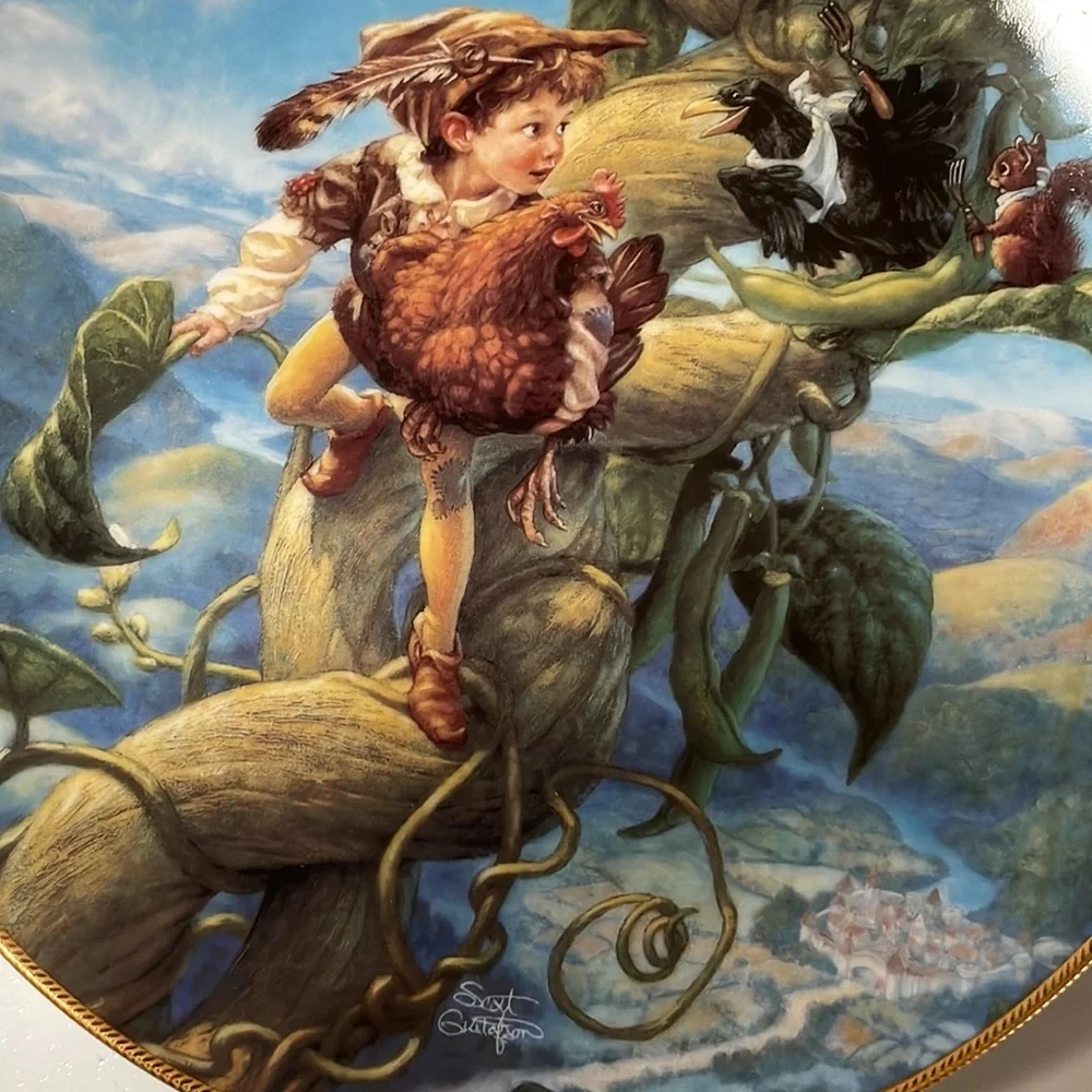 Vintage 1992 Knowles “Jack and the Beanstalk” Limited Edition Plate Fifth Issue